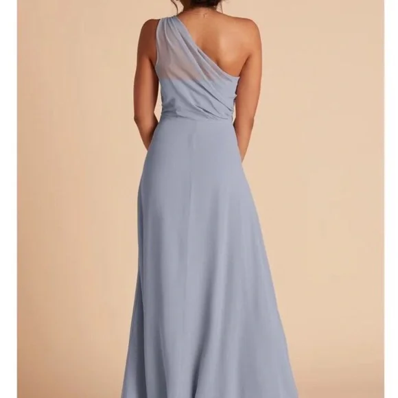 Birdy Grey Kira Chiffon Dusty Blue Dress XS - Picture 2 of 14